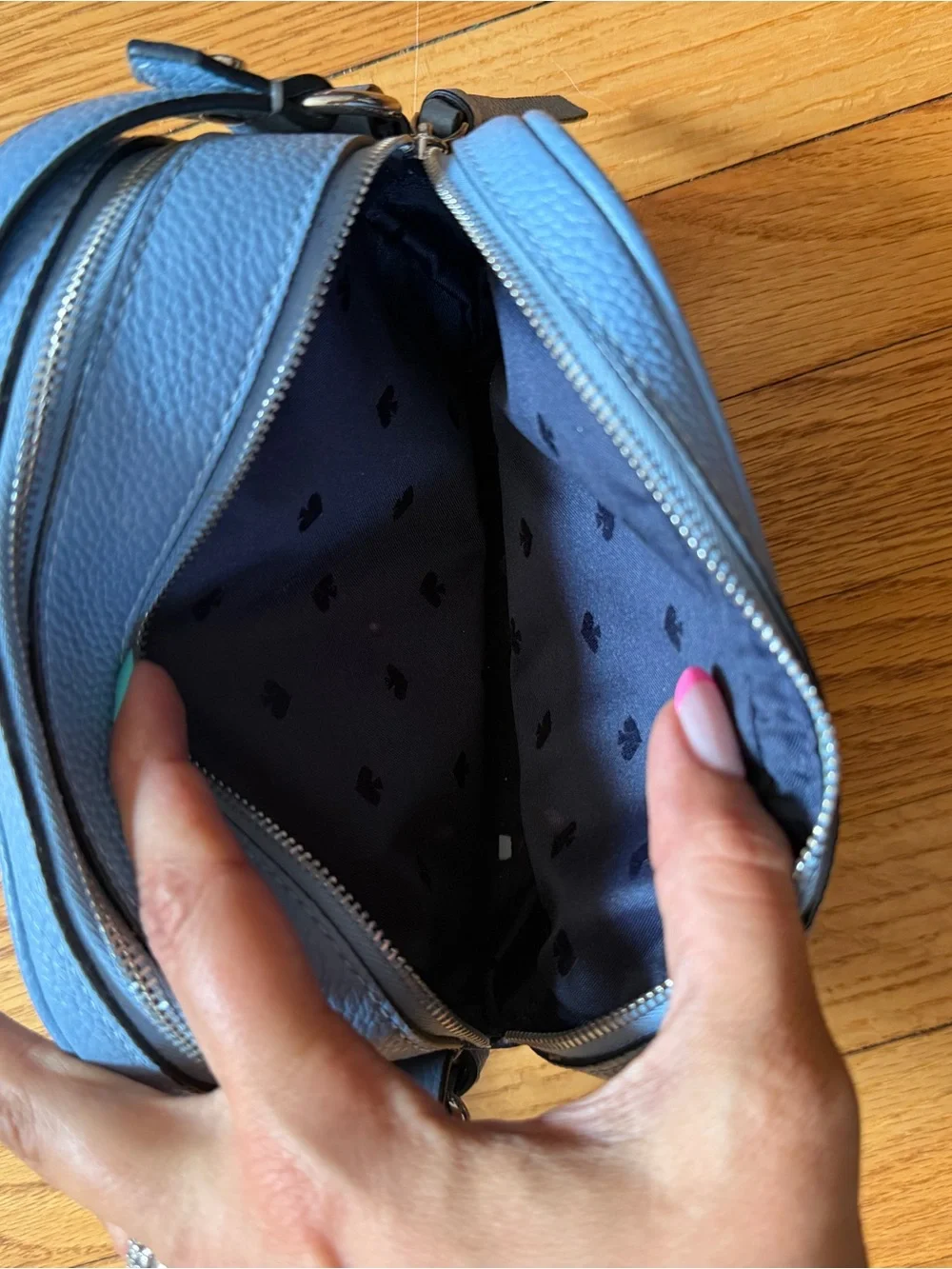 kate spade Blue Crossbody Camera Bag